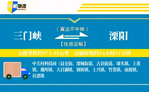 三门峡到溧阳物流公司