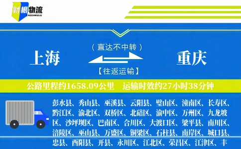上海到重庆物流公司