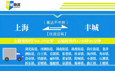 上海到丰城物流公司