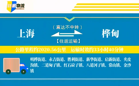 上海到桦甸物流公司