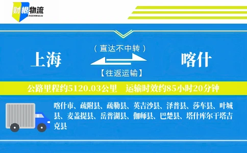 上海到喀什物流公司