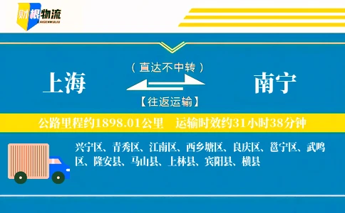 上海到南宁物流公司