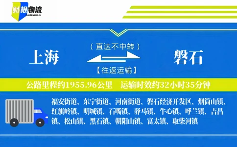 上海到磐石物流公司