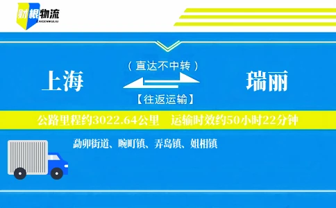 上海到瑞丽物流公司