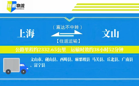 上海到文山物流公司