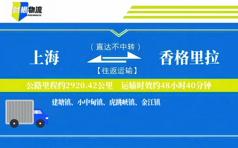上海到香格里拉物流公司