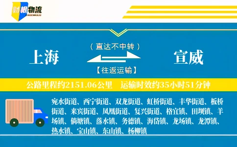 上海到宣威物流公司