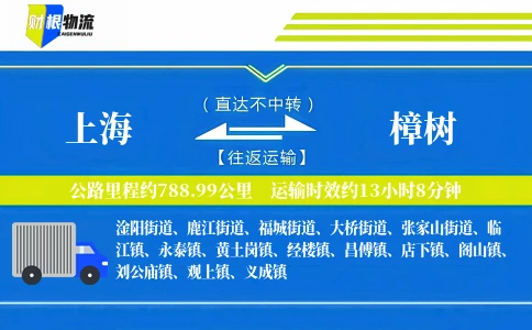 上海到樟树物流公司