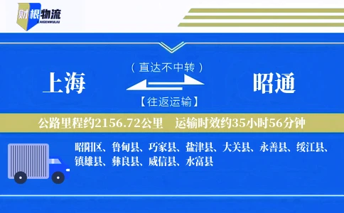上海到昭通物流公司