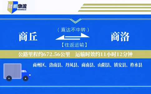 商丘到商洛物流公司