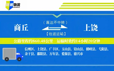 商丘到上饶物流公司