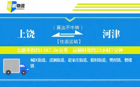 上饶到河津物流公司