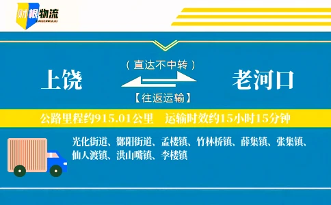 上饶到老河口物流公司