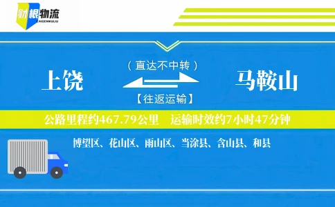 上饶到马鞍山物流公司