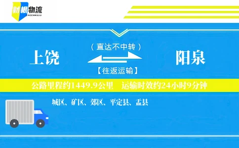 上饶到阳泉物流公司