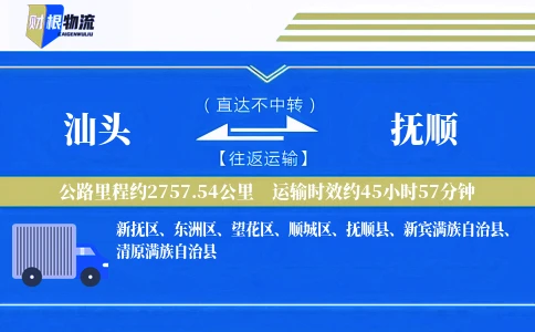 汕头到抚顺物流公司