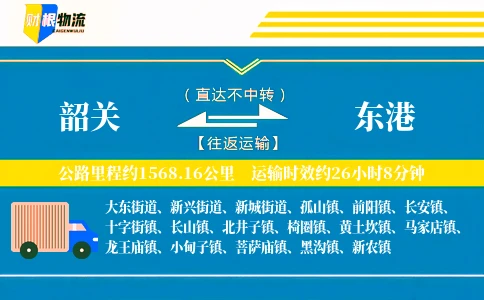 韶关到东港物流公司