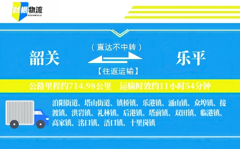 韶关到乐平物流公司