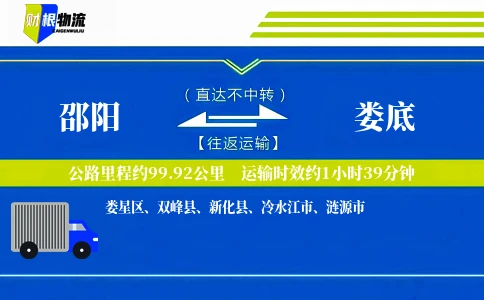 邵阳到娄底物流公司
