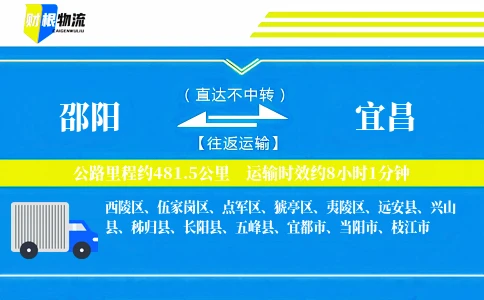 邵阳到宜昌物流公司