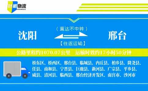 沈阳到邢台物流公司
