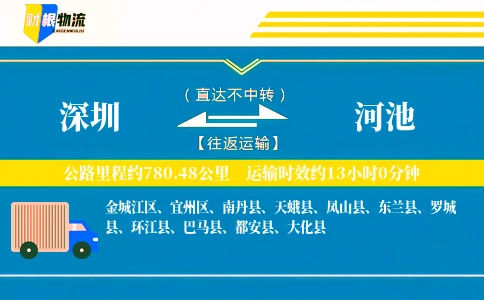 深圳到河池物流公司