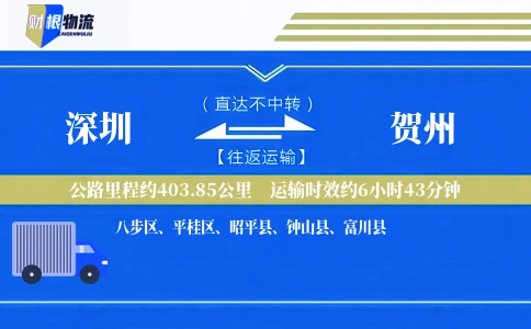 深圳到贺州物流公司