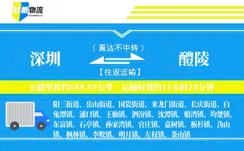 深圳到醴陵物流公司