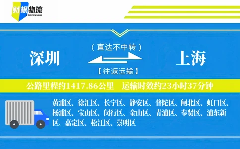 深圳到上海物流公司
