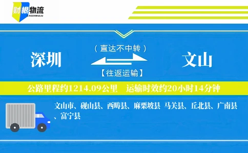 深圳到文山物流公司