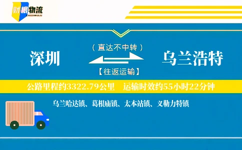 深圳到乌兰浩特物流公司