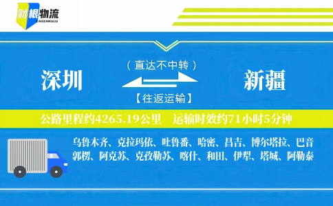深圳到新疆物流公司