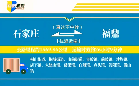 石家庄到福鼎物流公司