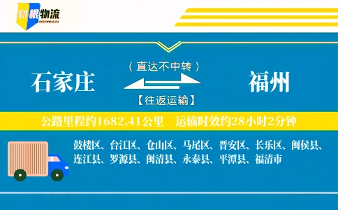 石家庄到福州物流公司