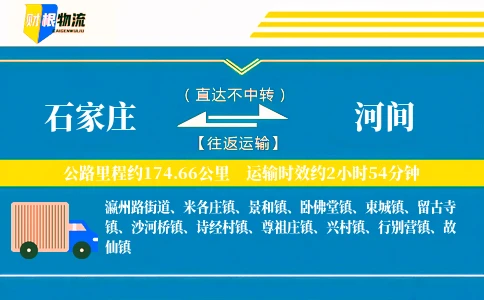 石家庄到河间物流公司