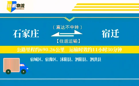 石家庄到宿迁物流公司