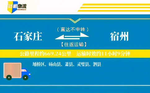 石家庄到宿州物流公司