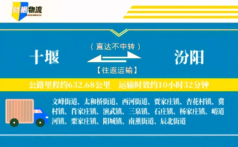 十堰到汾阳物流公司