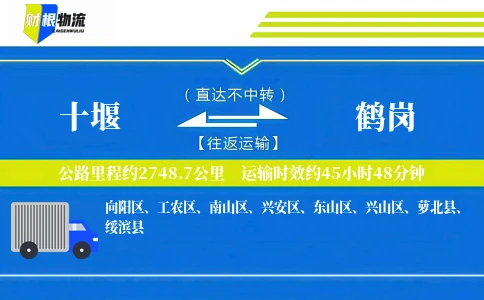 十堰到鹤岗物流公司