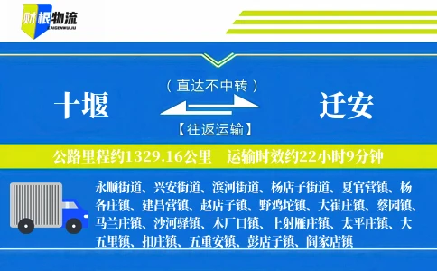 十堰到迁安物流公司