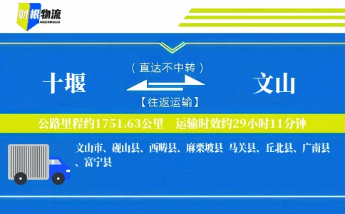 十堰到文山物流公司
