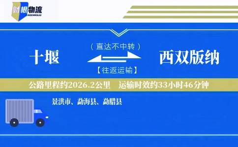 十堰到西双版纳物流公司