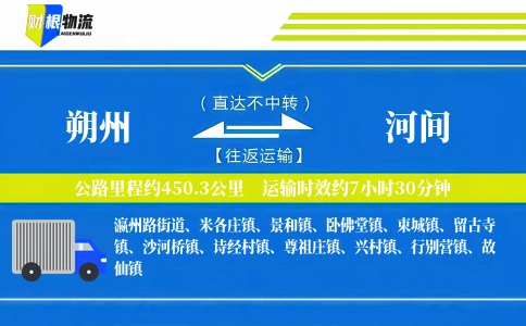 朔州到河间物流公司