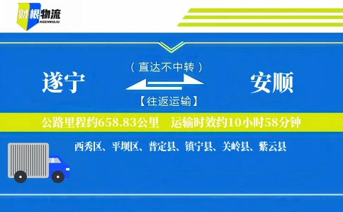 遂宁到安顺物流公司