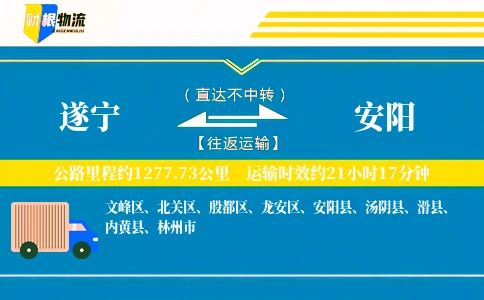 遂宁到安阳物流公司