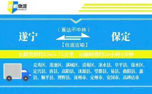 遂宁到保定物流公司