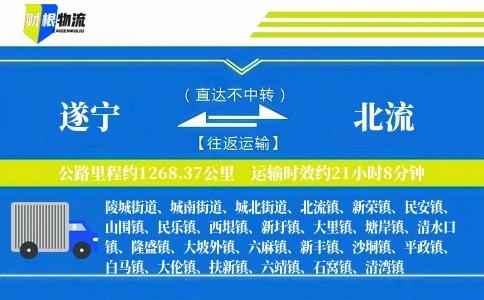 遂宁到北流物流公司
