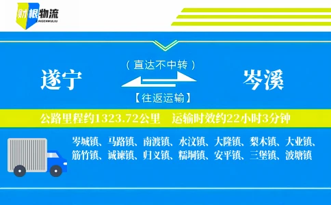 遂宁到岑溪物流公司