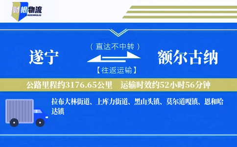 遂宁到额尔古纳物流公司