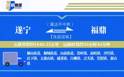 遂宁到福鼎物流公司